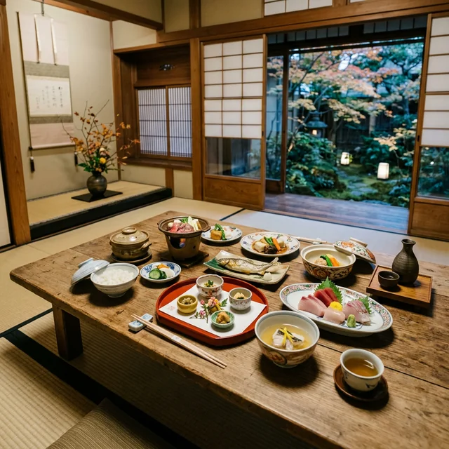 Fourteen-course kaiseki meal